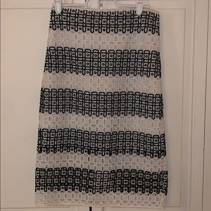 Banana Republic Eyelet Pencil Skirt